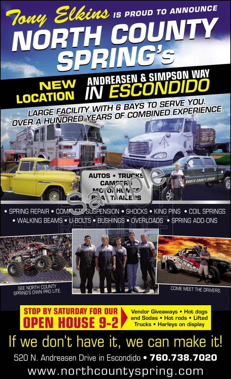 North County Spring 520 N. Andreasen Escondido 92029 Grand Opening